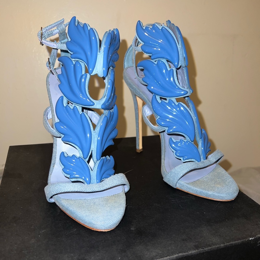 Giuseppe Zanotti denim wing 110 sandal